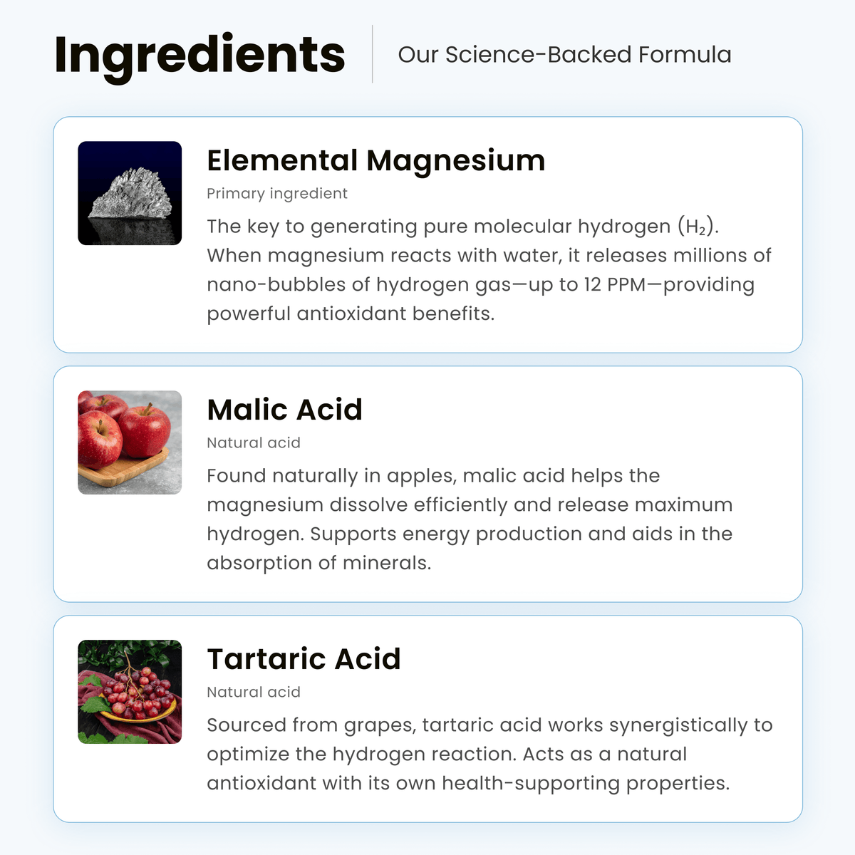 Hydrogen Water Tablets